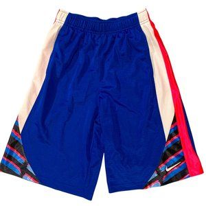 Kids Blue and Red Athletic Shorts